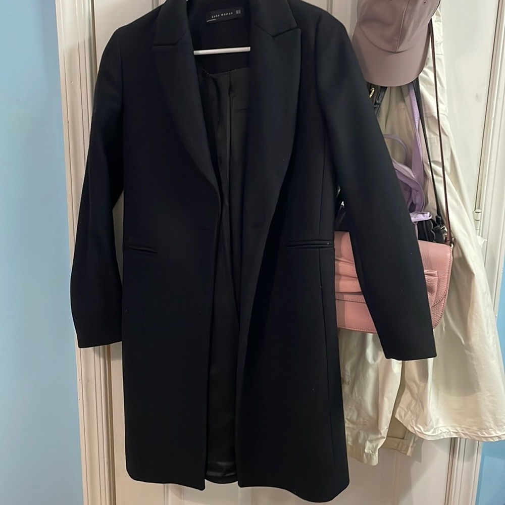 Wool blend coat